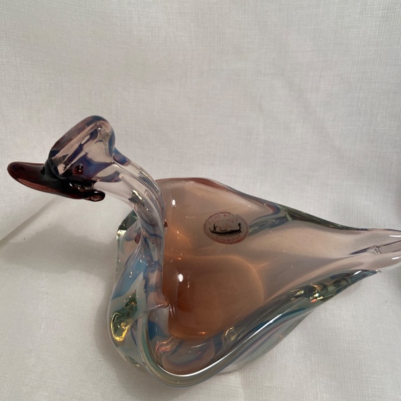 Vintage Murano Glass Duck Bowl – Hand-Blown Venetian Art Glass Italy - Picture 7 of 15